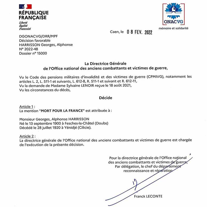 Mort pour la France