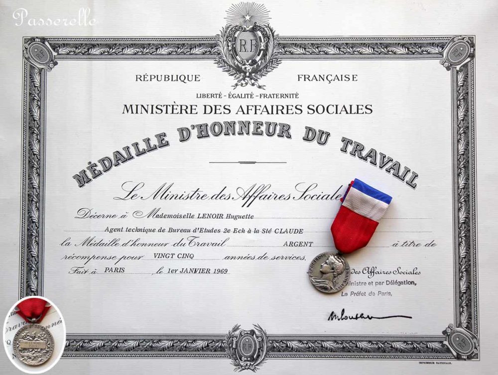 médaille du travail
