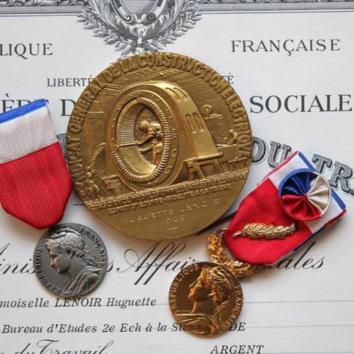 médailles du travail